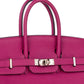 (Preloved) Birkin 25 Rose Pourpre in Togo Leather with Palladium Hardware