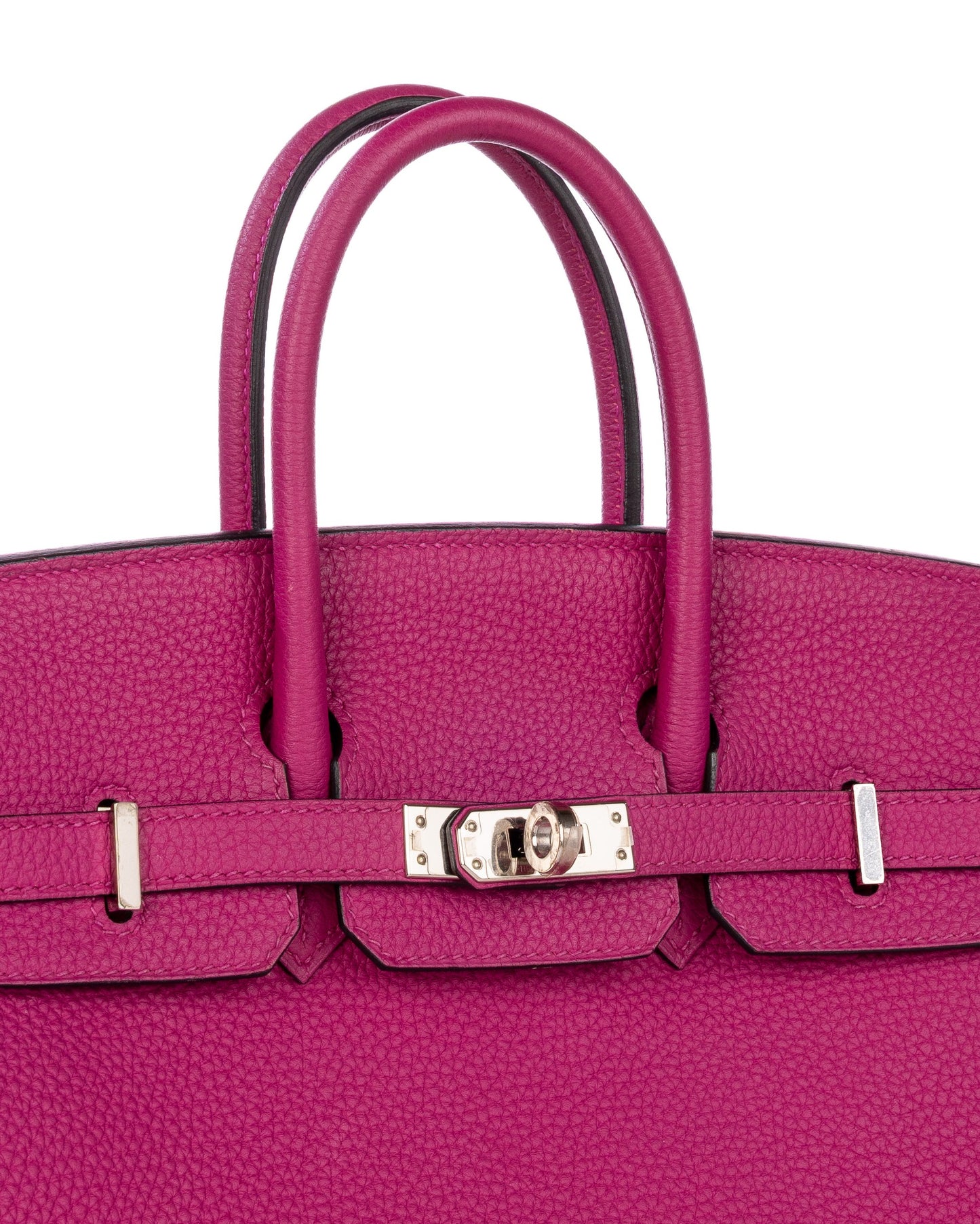 (Preloved) Birkin 25 Rose Pourpre in Togo Leather with Palladium Hardware