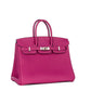 (Preloved) Birkin 25 Rose Pourpre in Togo Leather with Palladium Hardware