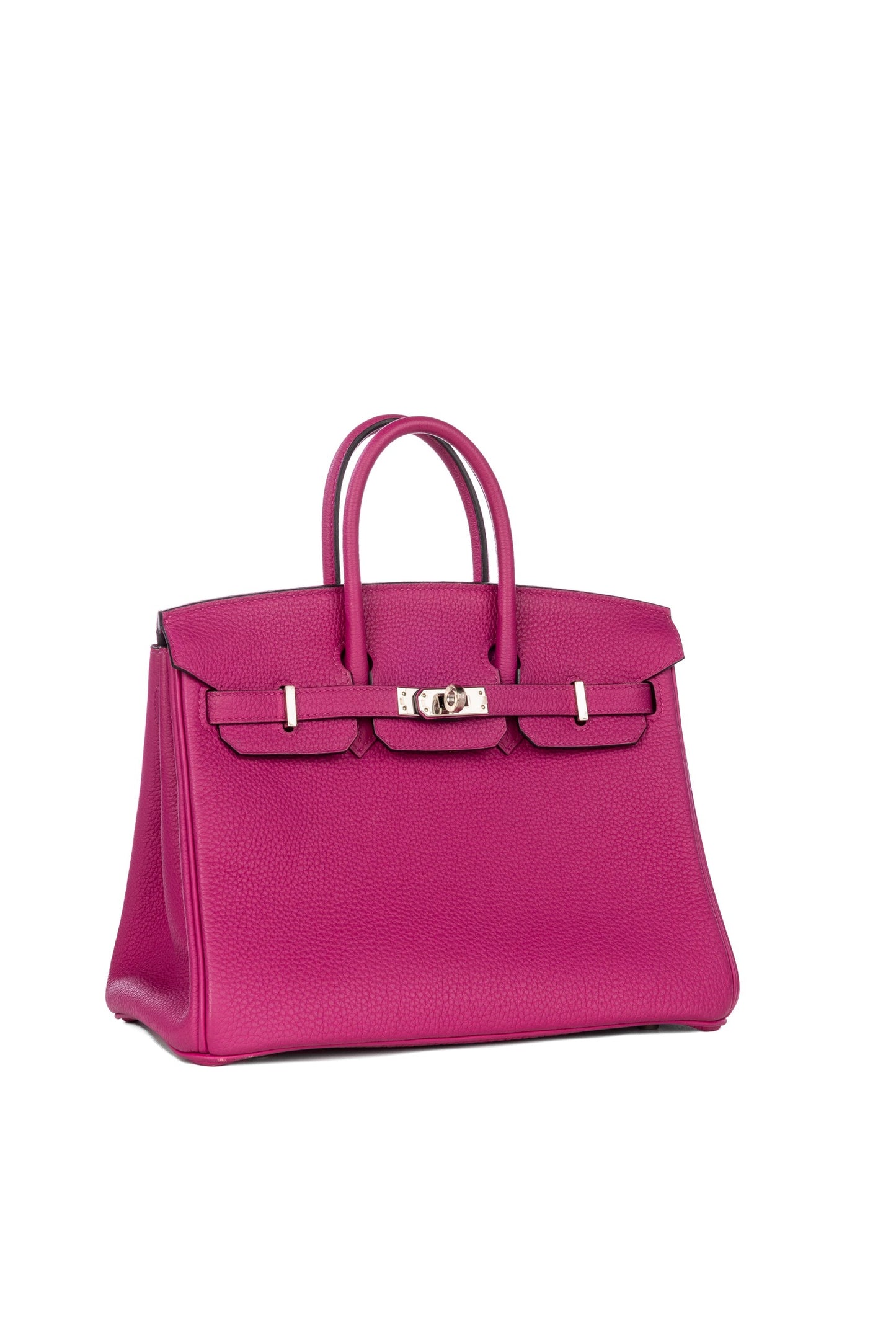 (Preloved) Birkin 25 Rose Pourpre in Togo Leather with Palladium Hardware