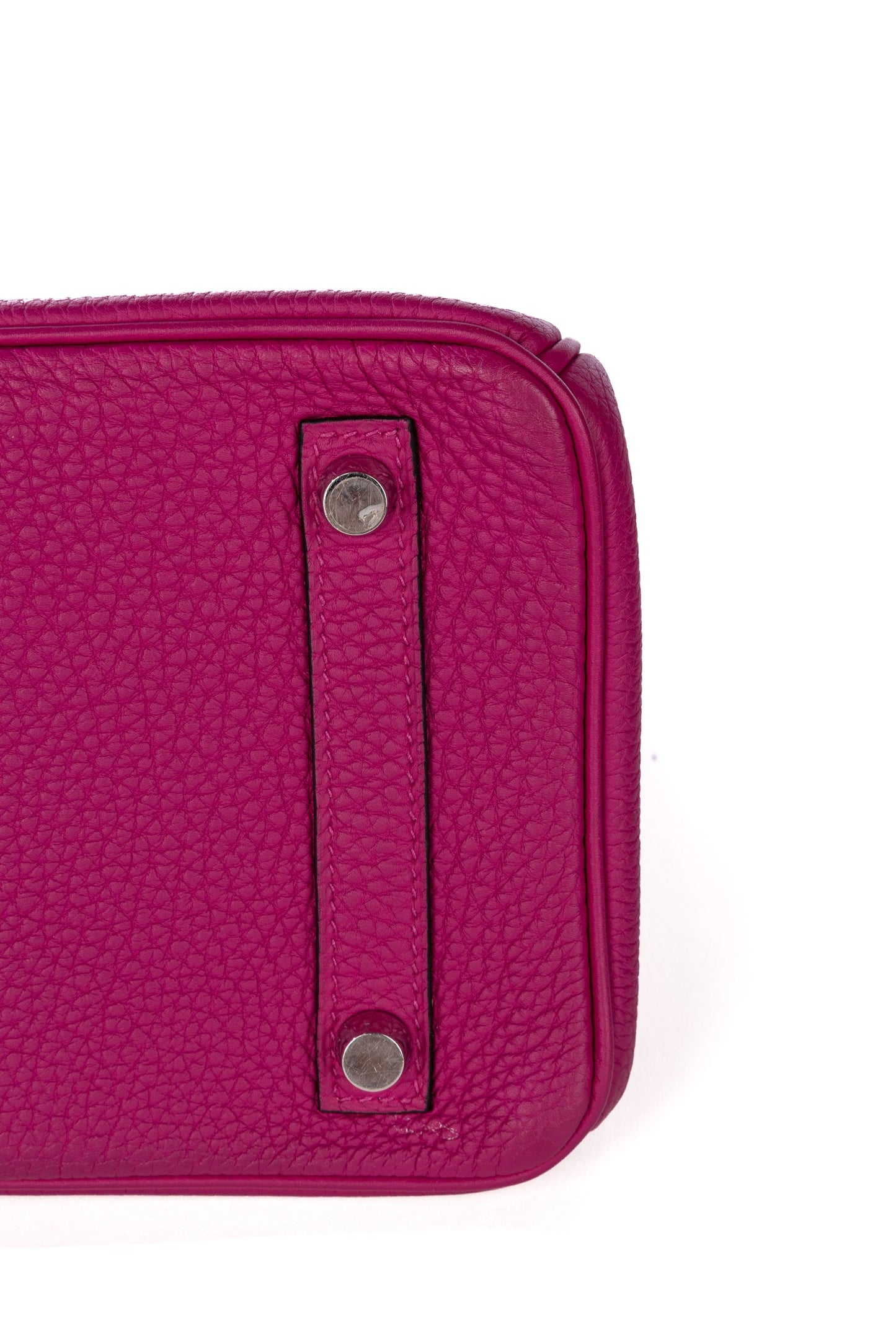 (Preloved) Birkin 25 Rose Pourpre in Togo Leather with Palladium Hardware