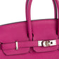 (Preloved) Birkin 25 Rose Pourpre in Togo Leather with Palladium Hardware