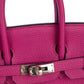 (Preloved) Birkin 25 Rose Pourpre in Togo Leather with Palladium Hardware