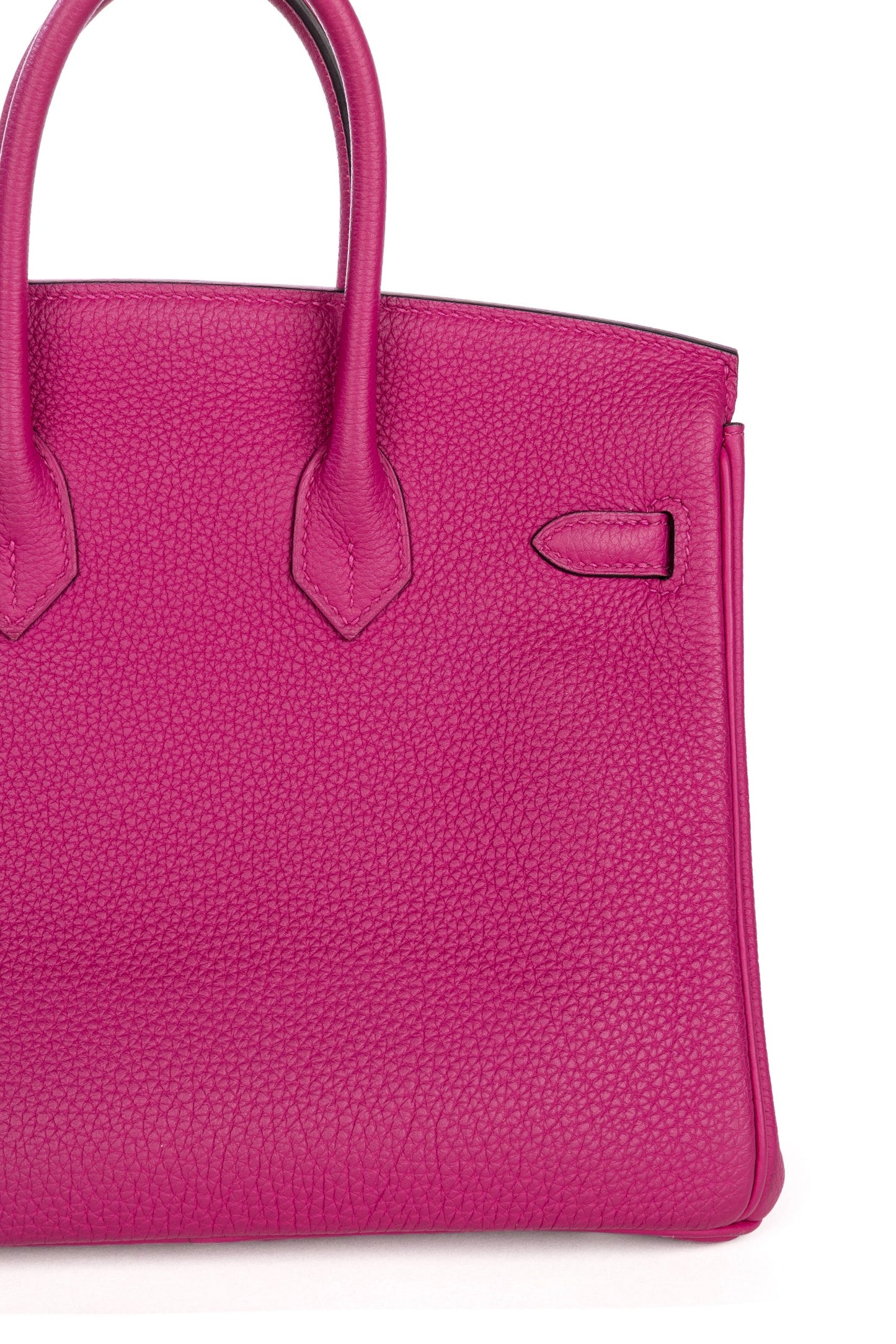 (Preloved) Birkin 25 Rose Pourpre in Togo Leather with Palladium Hardware