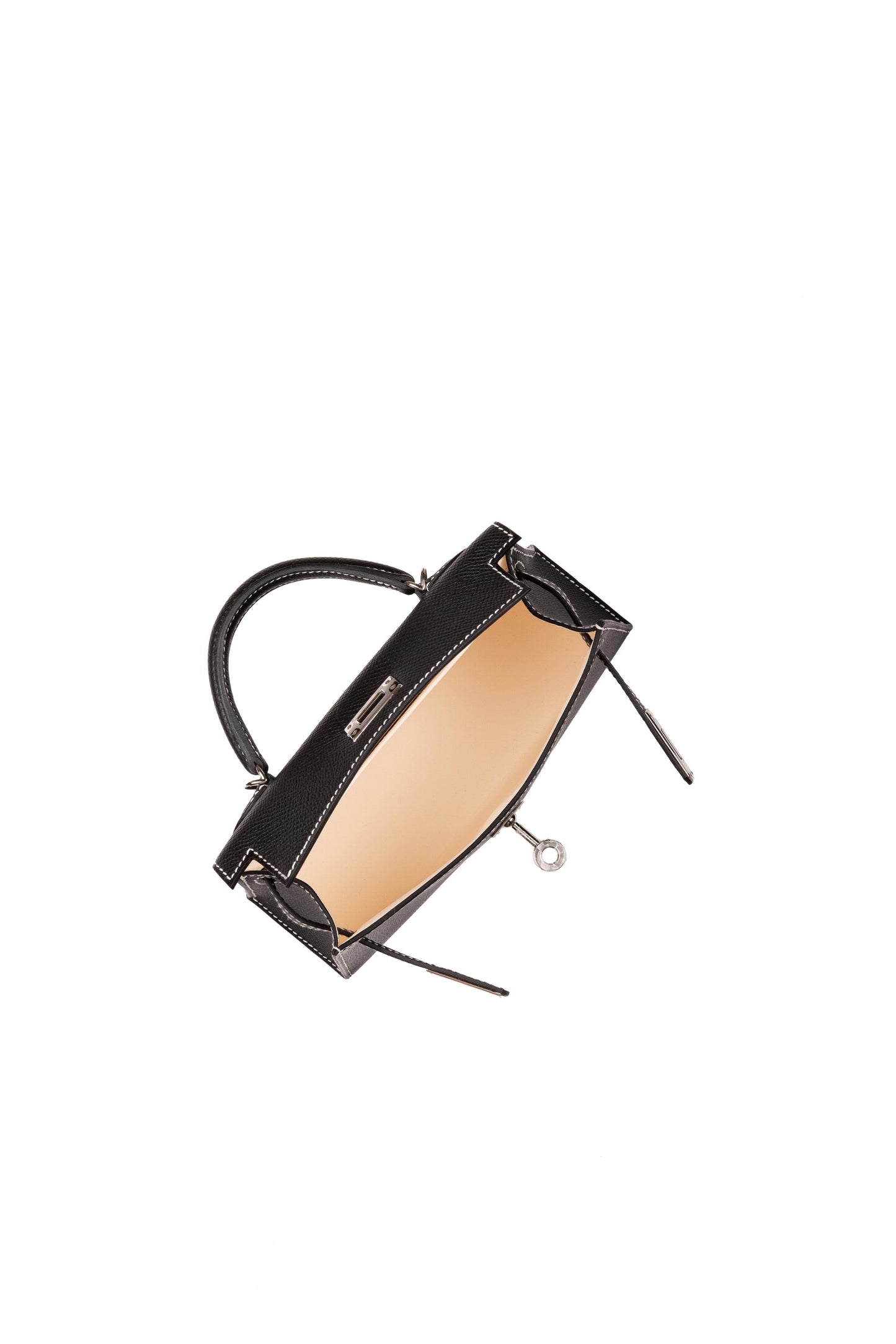 Kelly 20 HSS Black/Nata Epsom Leather with Palladium Hardware
