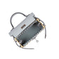 Kelly 20 Bleu Glacier in Swift and Naturel Osier Wicker Leather with Palladium Hardware