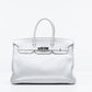(Preloved) Birkin 35 Blanc in Togo leather with Palladium Hardware