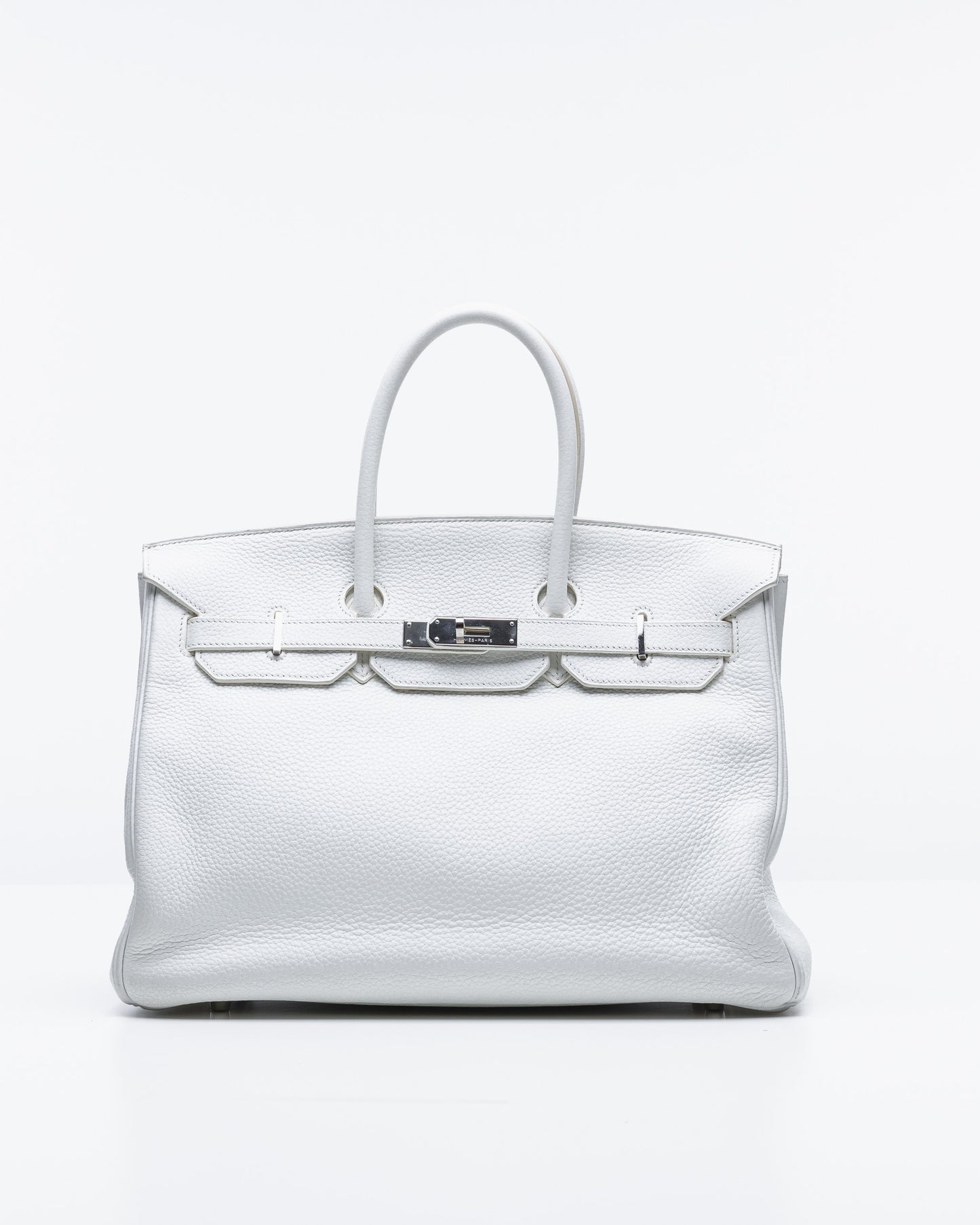 (Preloved) Birkin 35 Blanc in Togo leather with Palladium Hardware