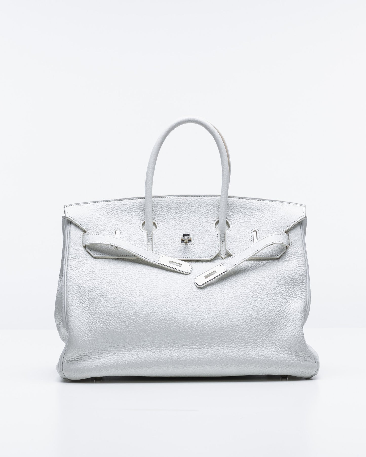 (Preloved) Birkin 35 Blanc in Togo leather with Palladium Hardware