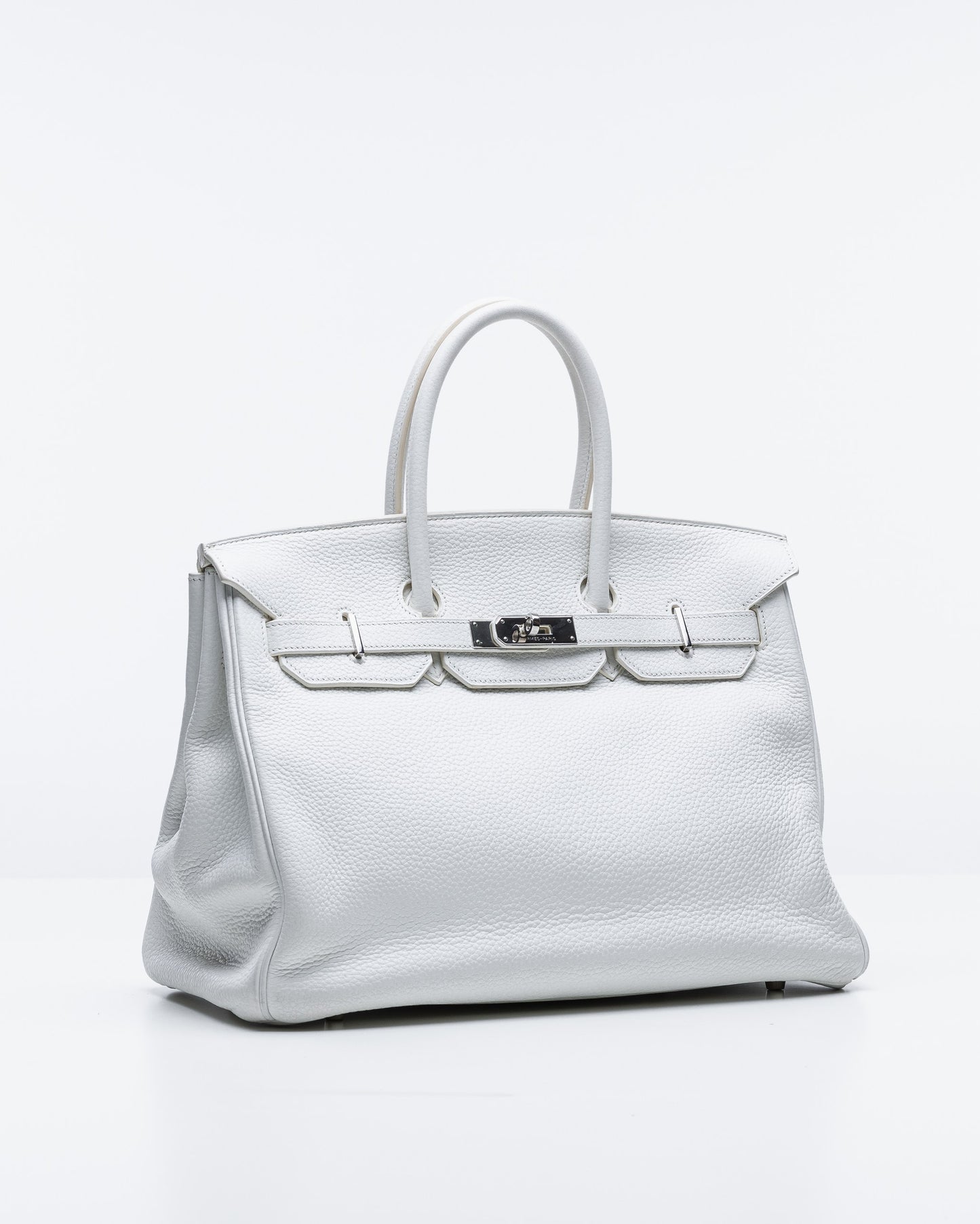 (Preloved) Birkin 35 Blanc in Togo leather with Palladium Hardware