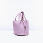 Picotin 18 Mauve Sylvestre in Taurillon Clemence leather with Palladium Hardware