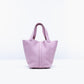 Picotin 18 Mauve Sylvestre in Taurillon Clemence leather with Palladium Hardware