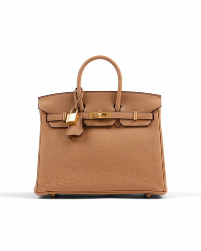 Birkin 25 Biscuit in Togo Leather with Gold Hardware