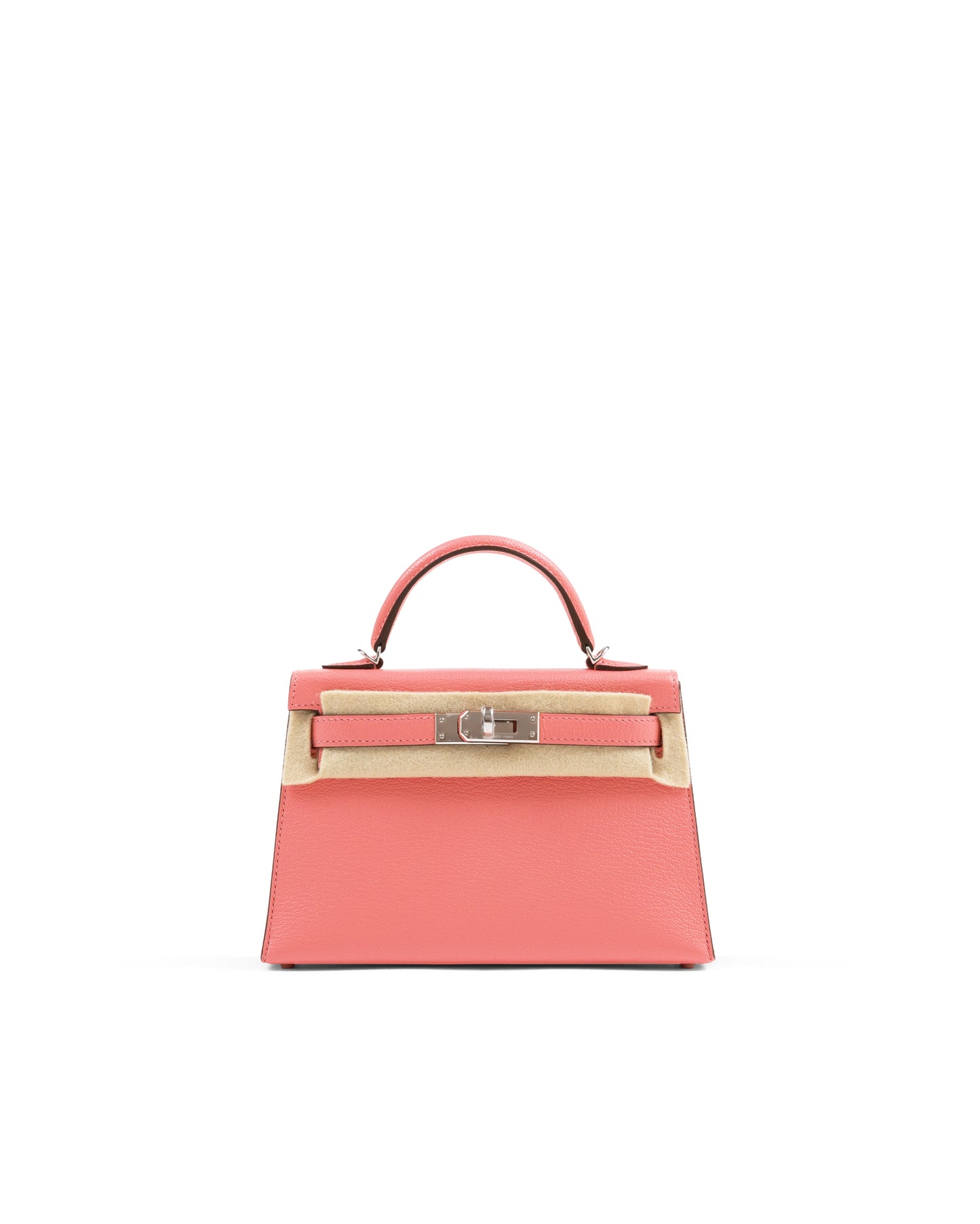 Kelly 20 Rose D'Été and Rouge Venetian Interior in Chevre Leather with Palladium Hardware
