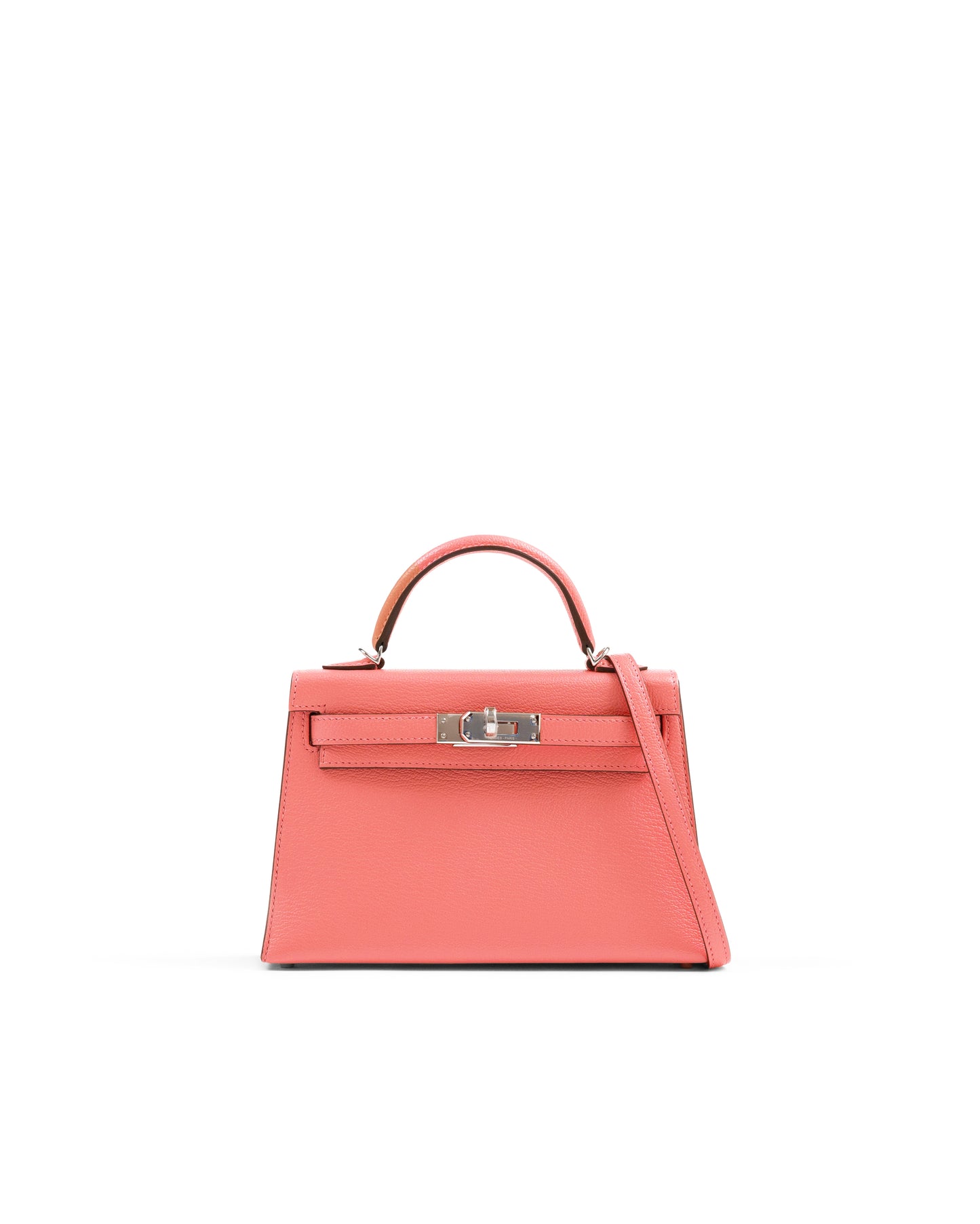 Kelly 20 Rose D'Été and Rouge Venetian Interior in Chevre Leather with Palladium Hardware