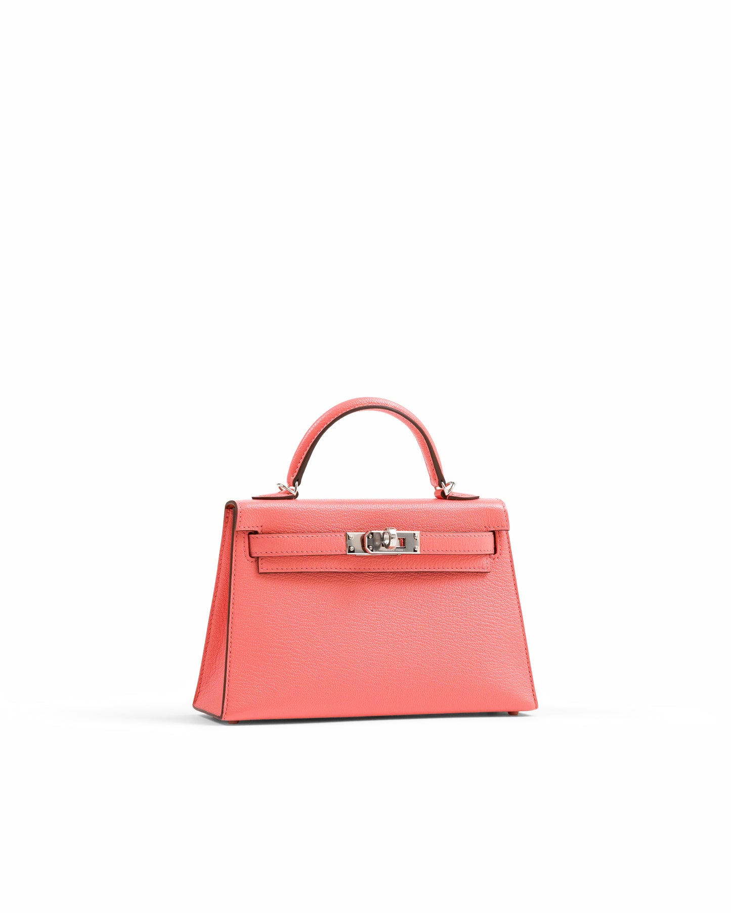 Kelly 20 Rose D'Été and Rouge Venetian Interior in Chevre Leather with Palladium Hardware