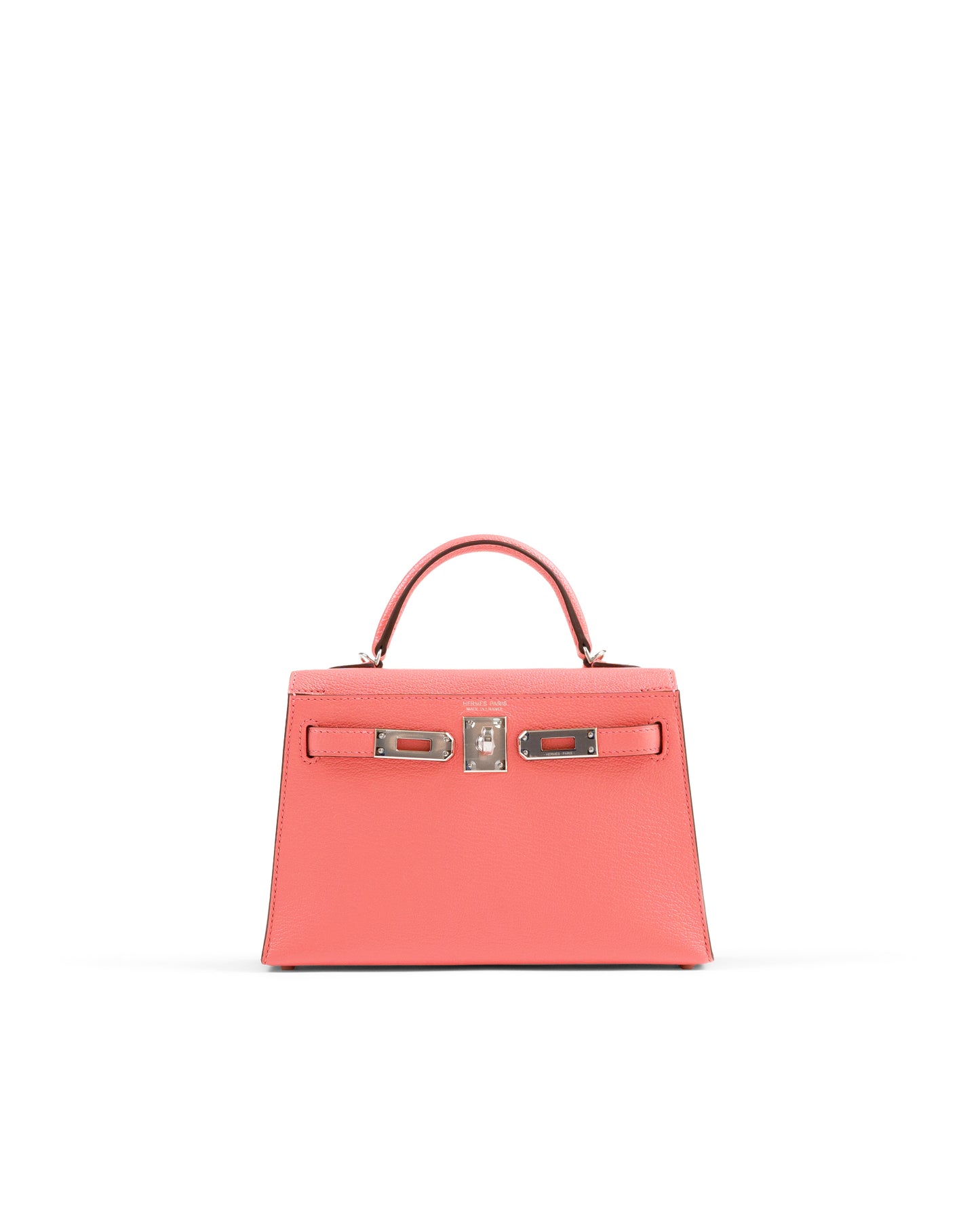 Kelly 20 Rose D'Été and Rouge Venetian Interior in Chevre Leather with Palladium Hardware
