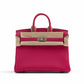 Birkin 25 Rose Mexico in Togo Leather with Palladium Hardwar