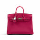 Birkin 25 Rose Mexico in Togo Leather with Palladium Hardwar