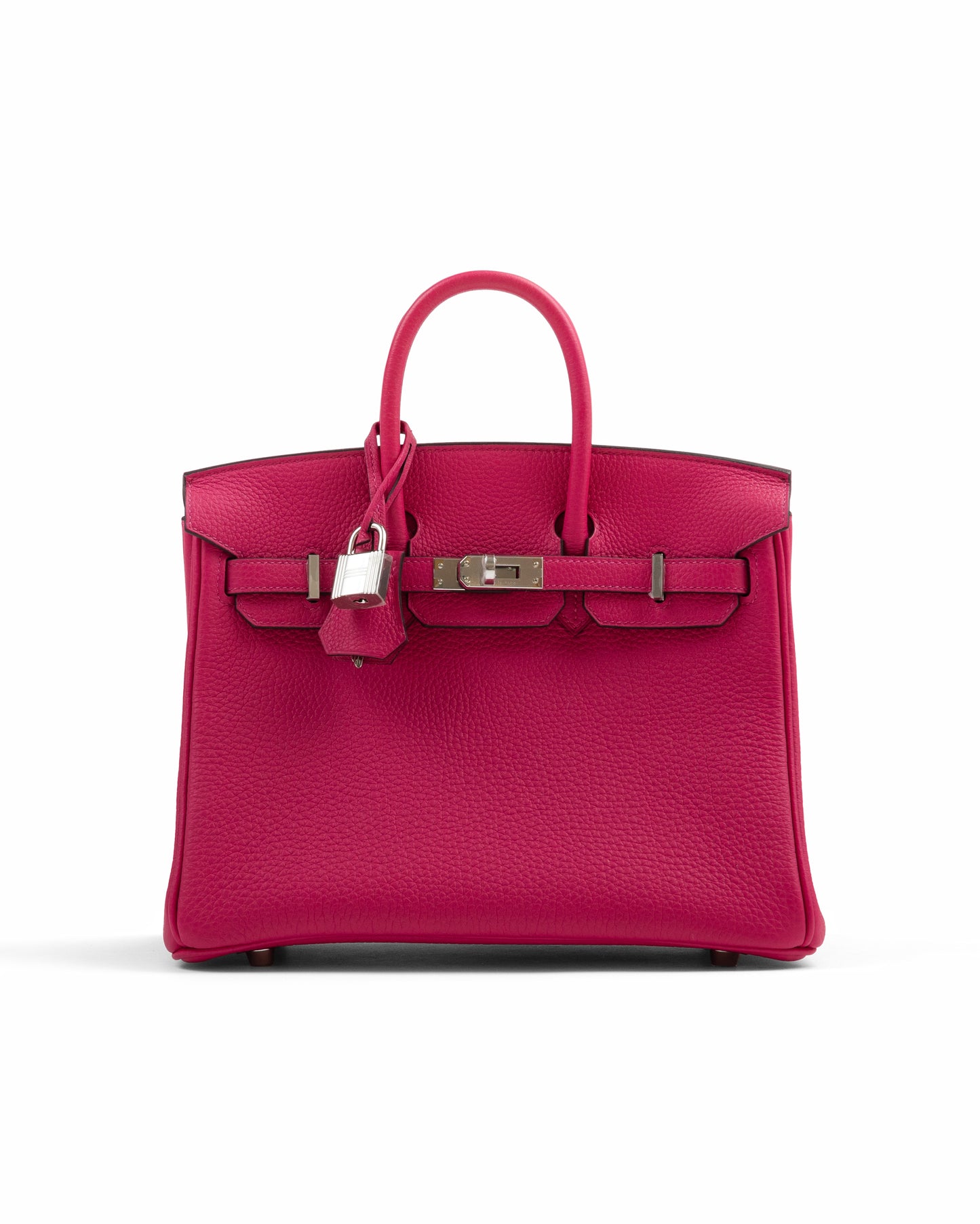 Birkin 25 Rose Mexico in Togo Leather with Palladium Hardwar