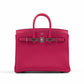 Birkin 25 Rose Mexico in Togo Leather with Palladium Hardwar