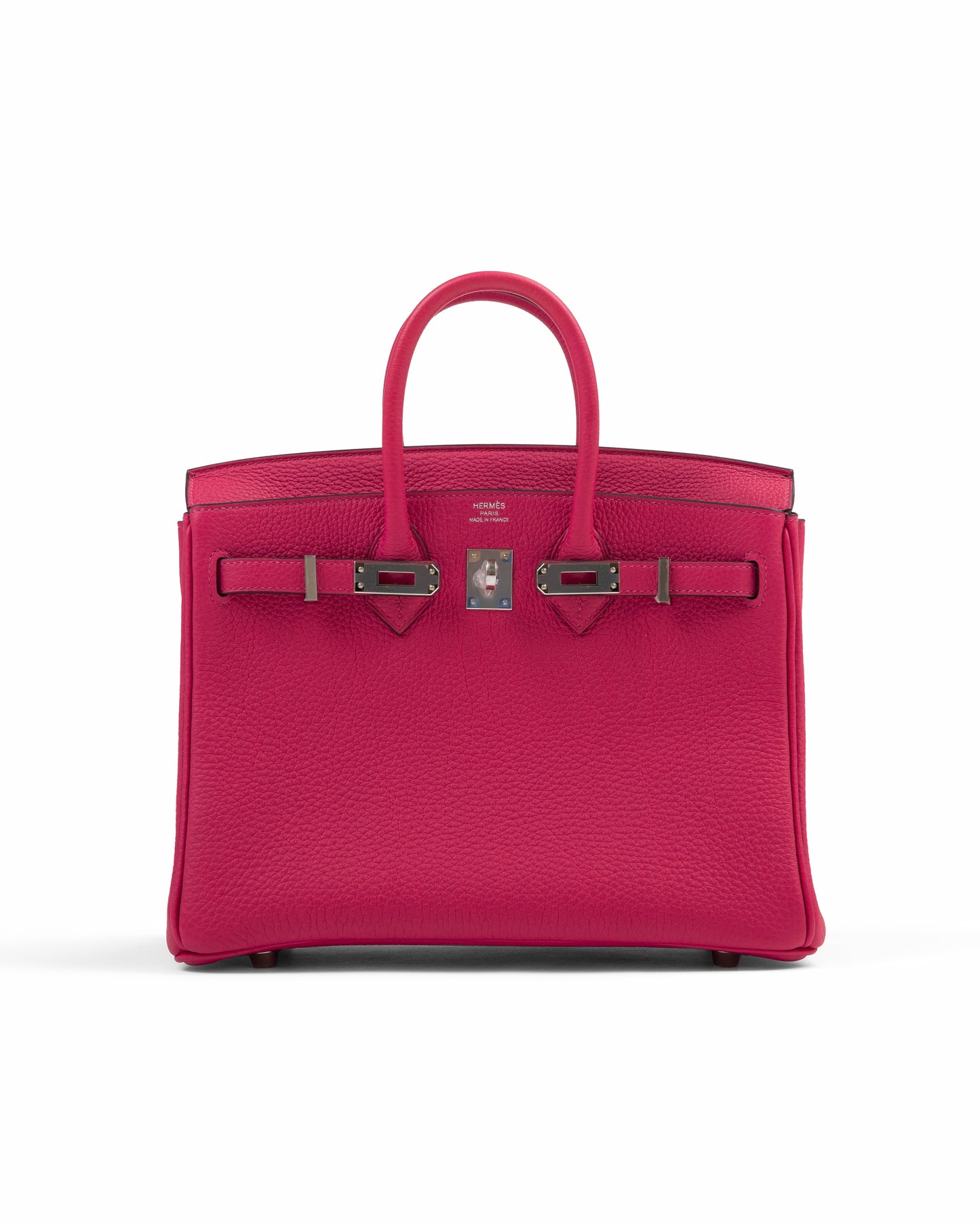Birkin 25 Rose Mexico in Togo Leather with Palladium Hardwar