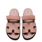 Chypre Sandal in Nude Suede Femme