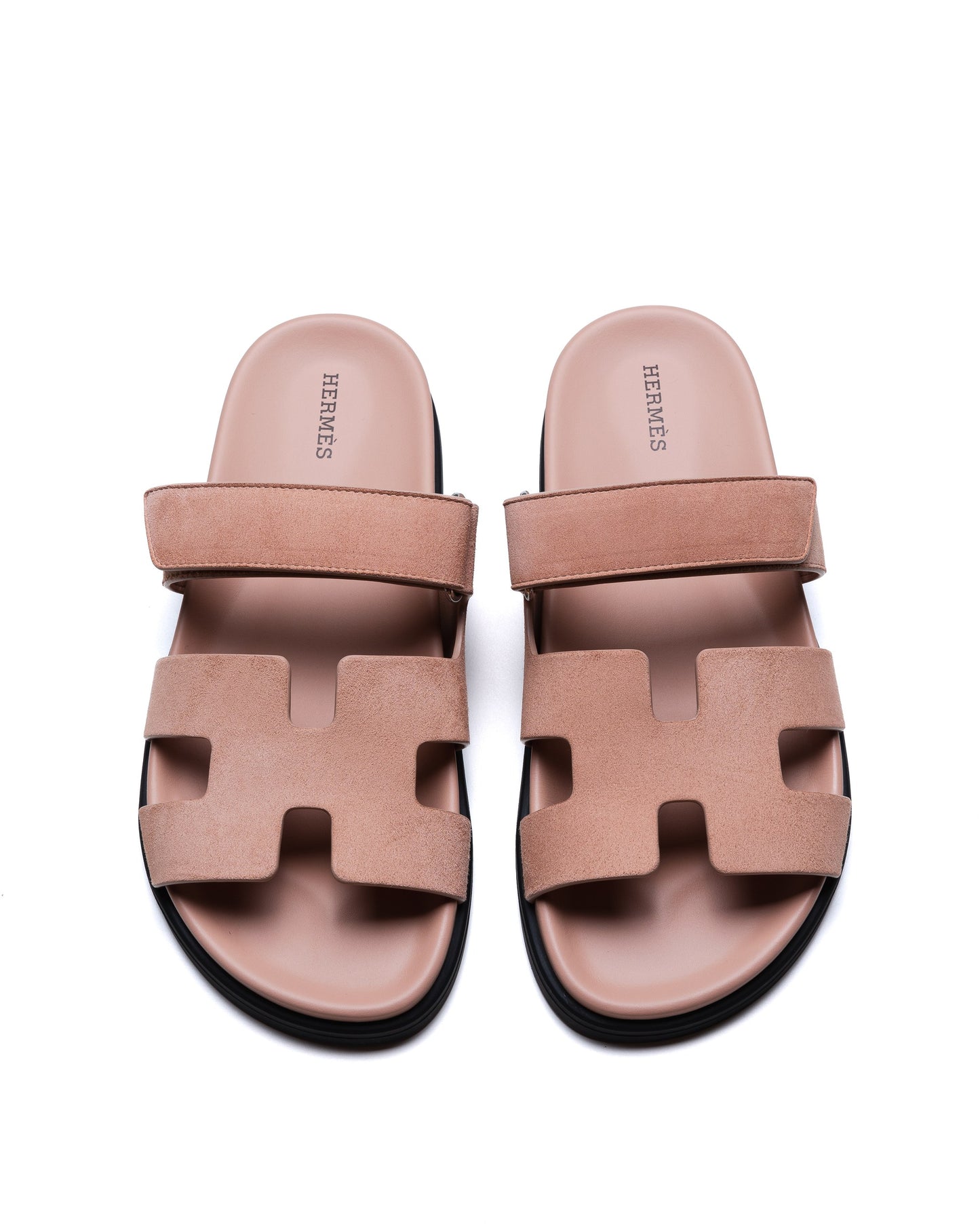 Chypre Sandal in Nude Suede Femme