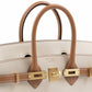 Birkin 25 HSS Craie & Biscuit in Epsom Leather with Brushed Gold Hardware