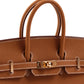 Birkin 25 Sellier Gold in Epsom Leather with Gold Hardware