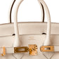 Birkin 25 Sellier Nata in Epsom Leather with Gold Hardware