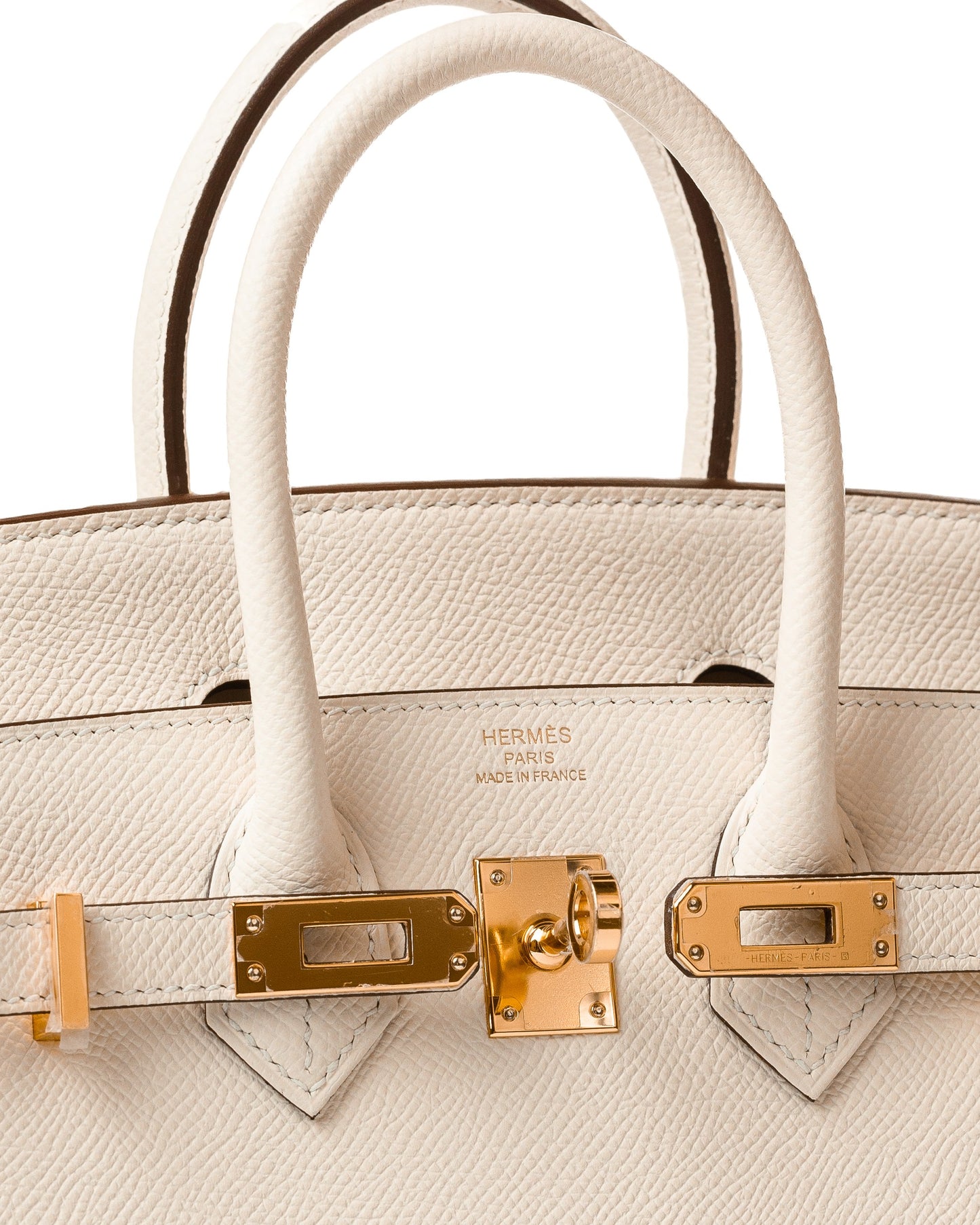 Birkin 25 Sellier Nata in Epsom Leather with Gold Hardware