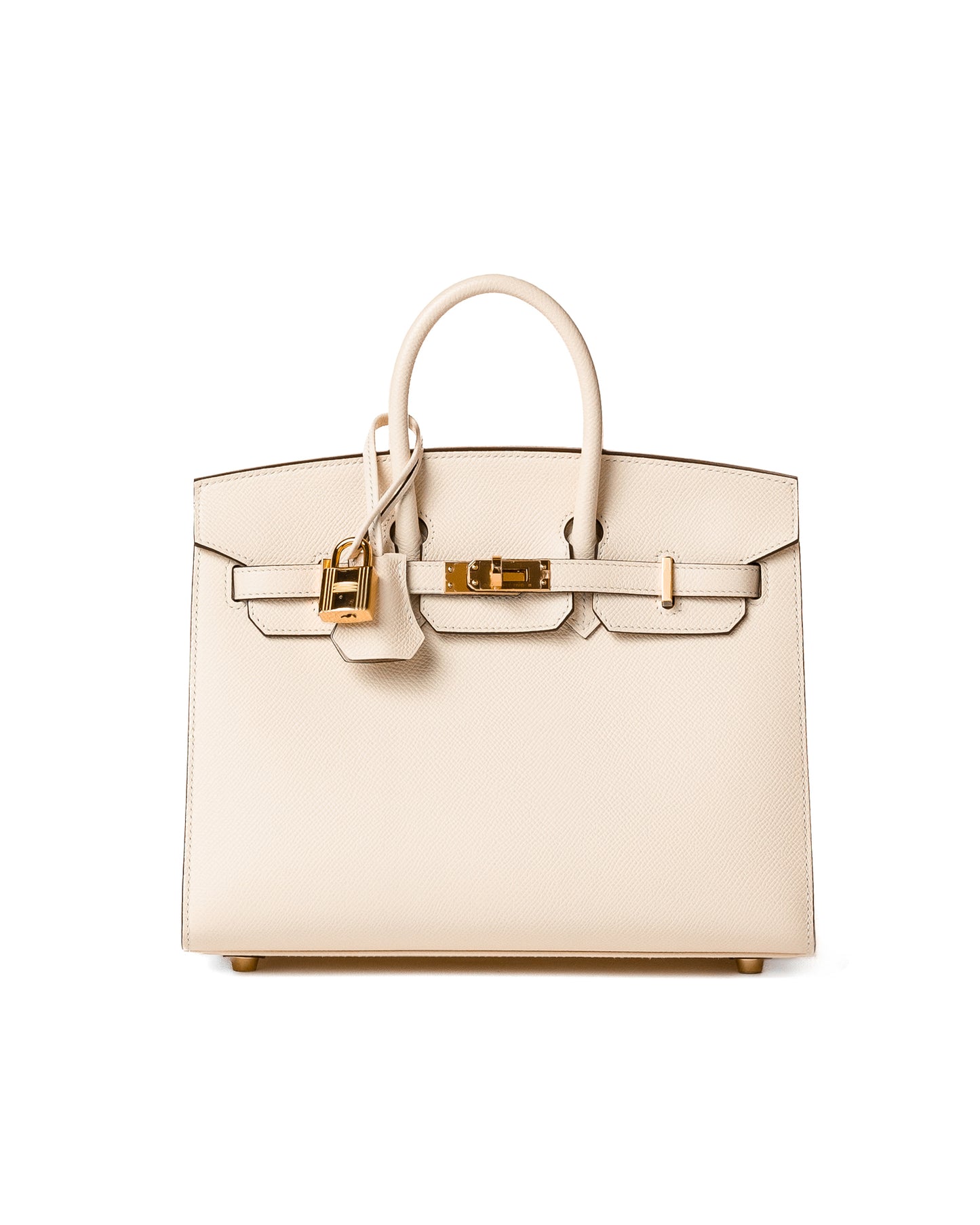 Birkin 25 Sellier Nata in Epsom Leather with Gold Hardware