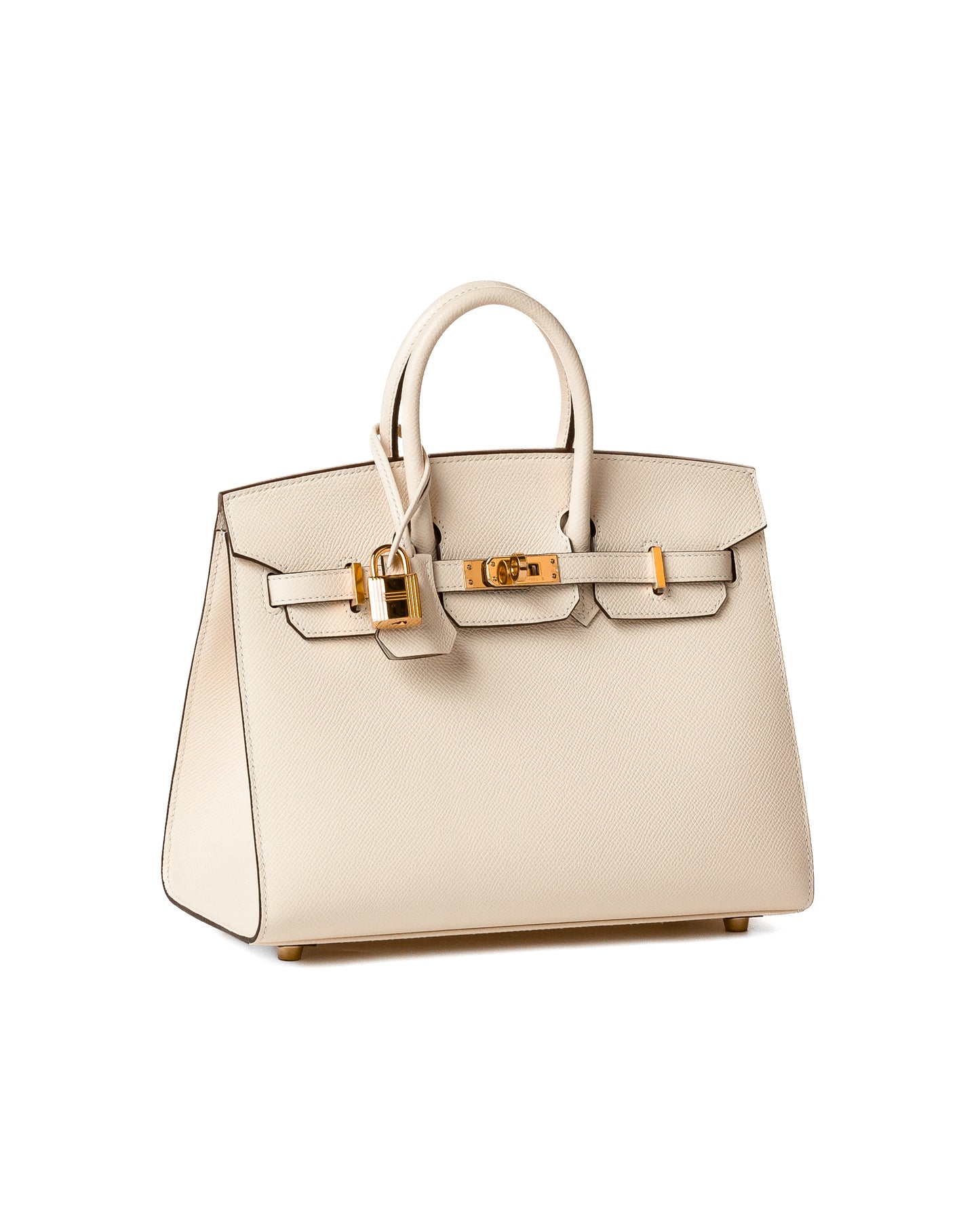 Birkin 25 Sellier Nata in Epsom Leather with Gold Hardware