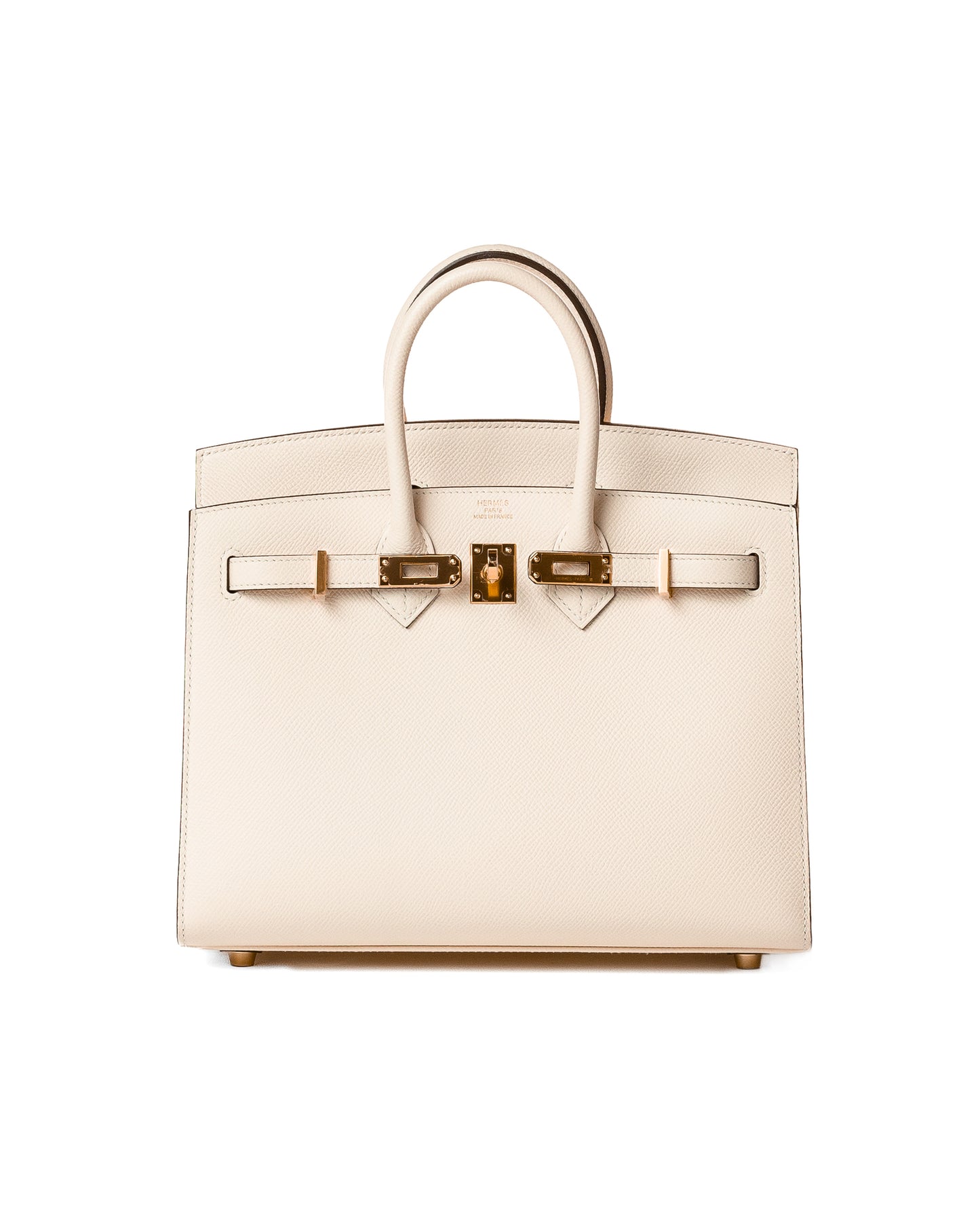 Birkin 25 Sellier Nata in Epsom Leather with Gold Hardware