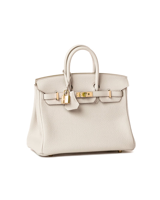 Birkin 25 Beton Togo with Gold Hardware