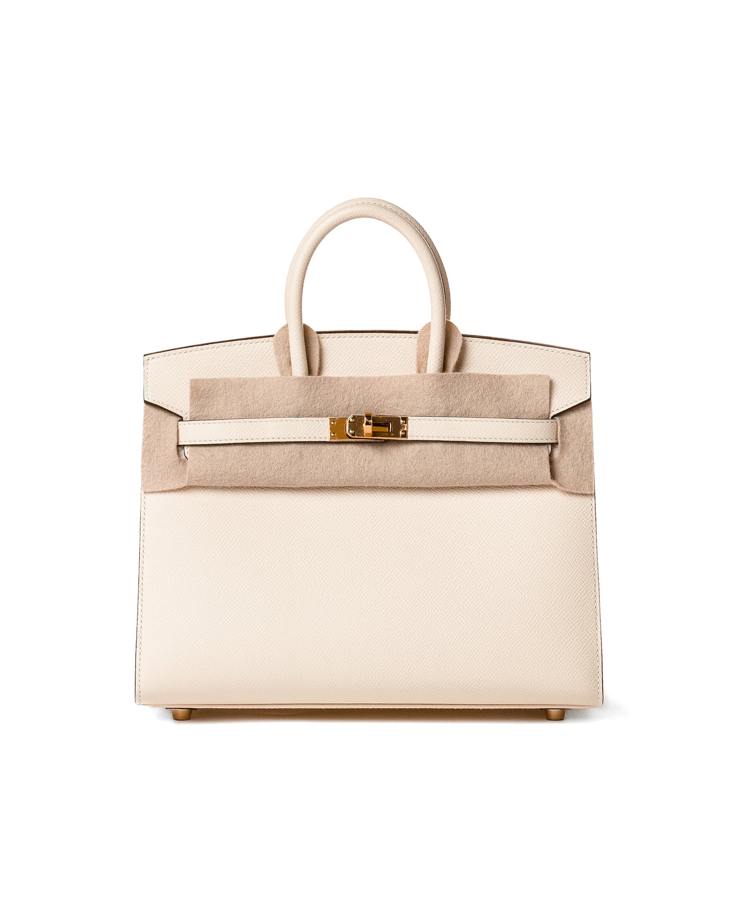 Birkin 25 Sellier Nata in Epsom Leather with Gold Hardware