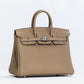 Birkin 25 Beige Marfa in Togo Leather with Palladium Hardware