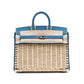 Hermès Birkin 25 Picnic Blue Jean in Swift & Osier Wicker with Palladium Hardware