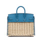 Hermès Birkin 25 Picnic Blue Jean in Swift & Osier Wicker with Palladium Hardware