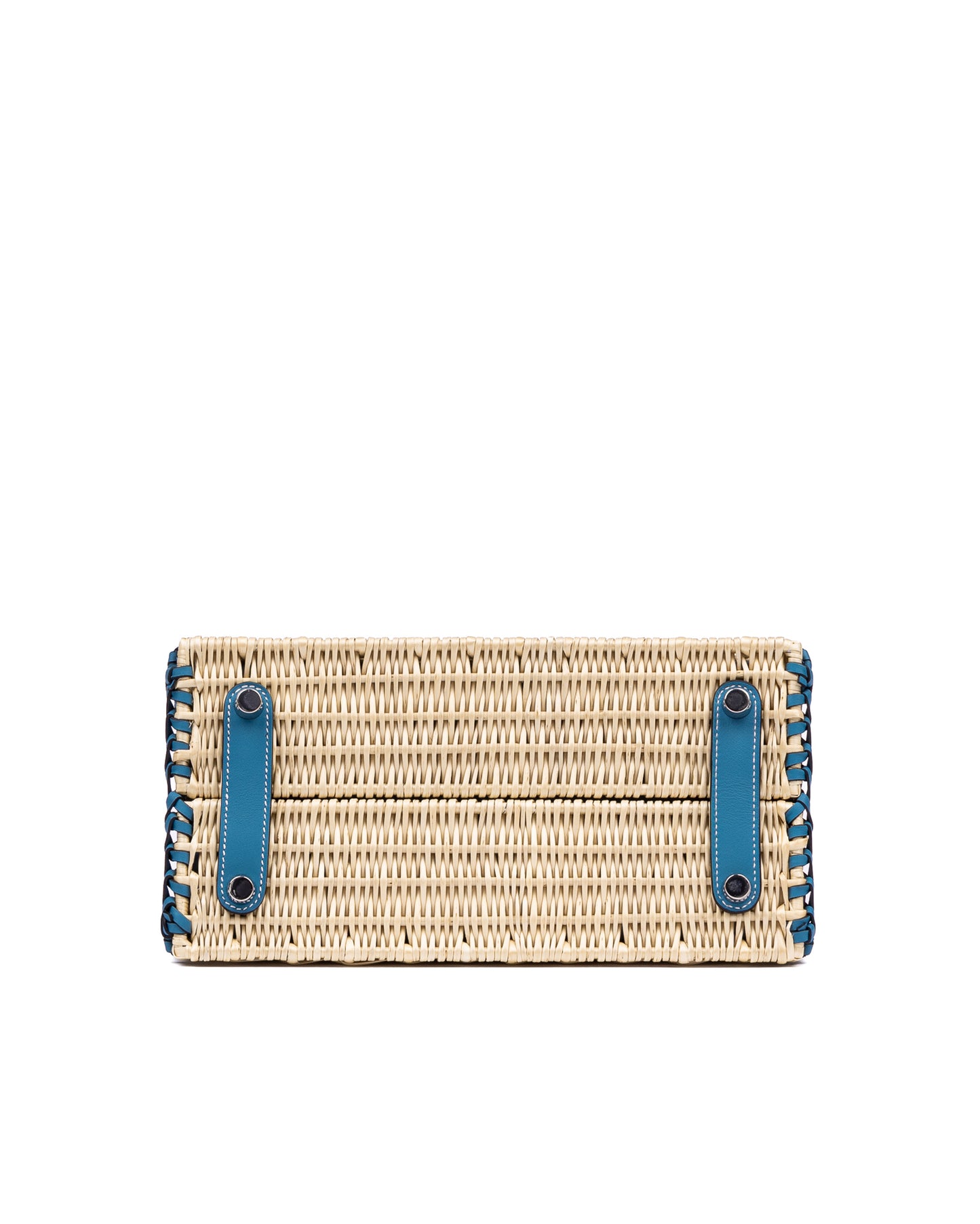 Hermès Birkin 25 Picnic Blue Jean in Swift & Osier Wicker with Palladium Hardware