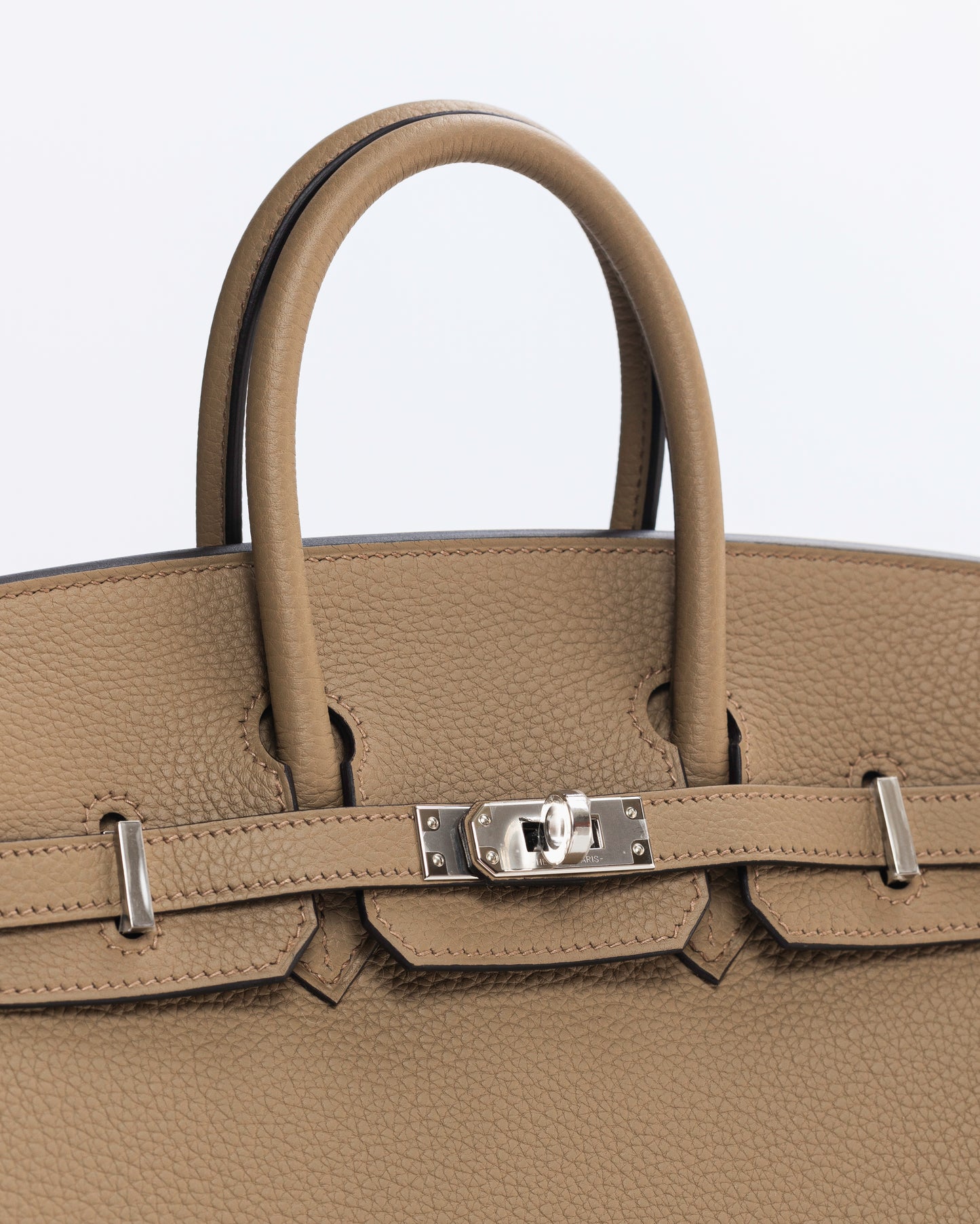 Birkin 25 Beige Marfa in Togo Leather with Palladium Hardware