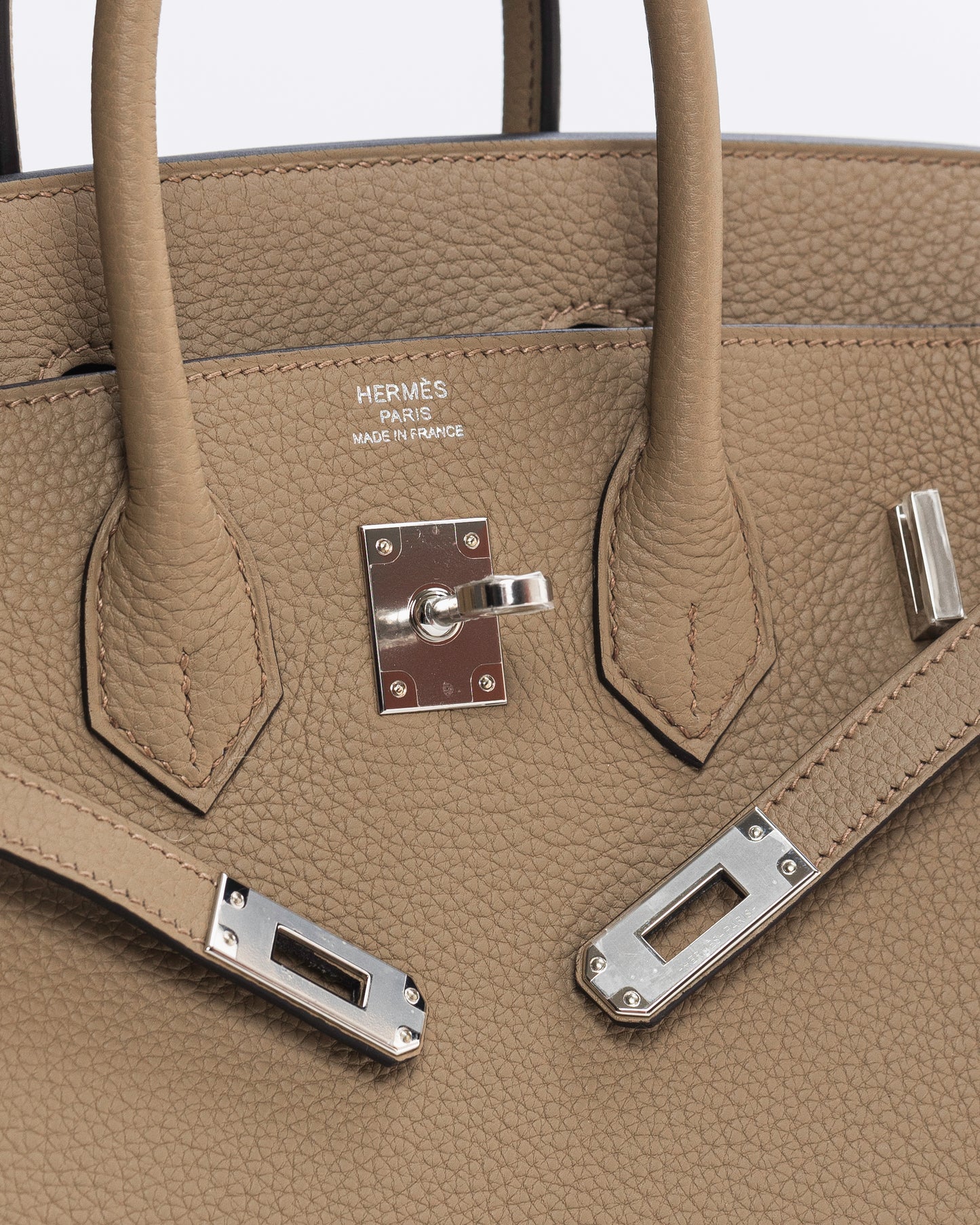 Birkin 25 Beige Marfa in Togo Leather with Palladium Hardware