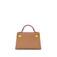 Hermès Kelly 20 Sellier Tri-Color Chai/Mauve Sylvestre/Lime in Epsom Leather with Palladium Hardware