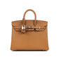 Birkin 25 HSS Caramel with Rose Mexico Interior in Chèvre Leather with Light Gold Hardware