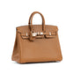 Birkin 25 HSS Caramel with Rose Mexico Interior in Chèvre Leather with Light Gold Hardware