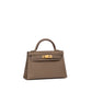 Hermès Kelly 20 Sellier Etoupe in Epsom Leather with Gold Hardware