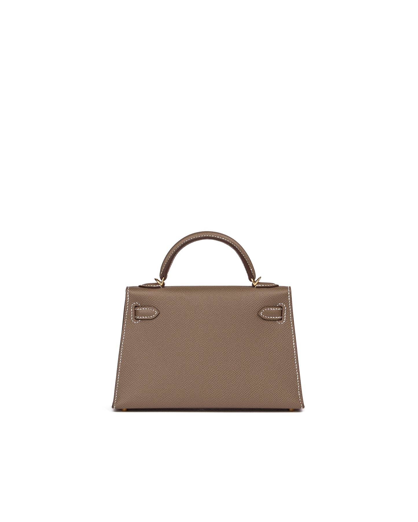 Hermès Kelly 20 Sellier Etoupe in Epsom Leather with Gold Hardware