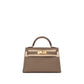 Hermès Kelly 20 Sellier Etoupe in Epsom Leather with Gold Hardware
