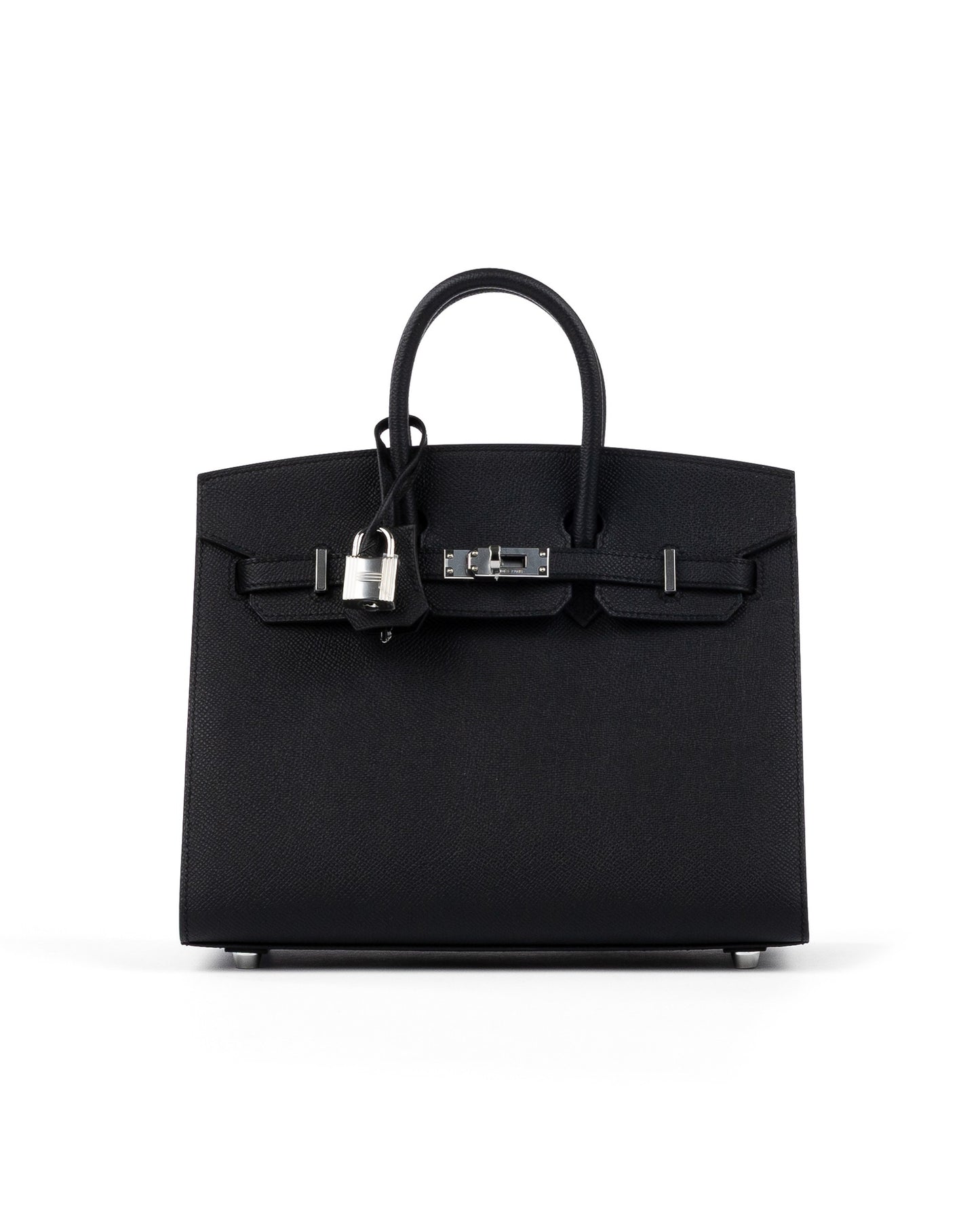 Birkin 25 Sellier Black in Epsom Leather with Palladium Hardware